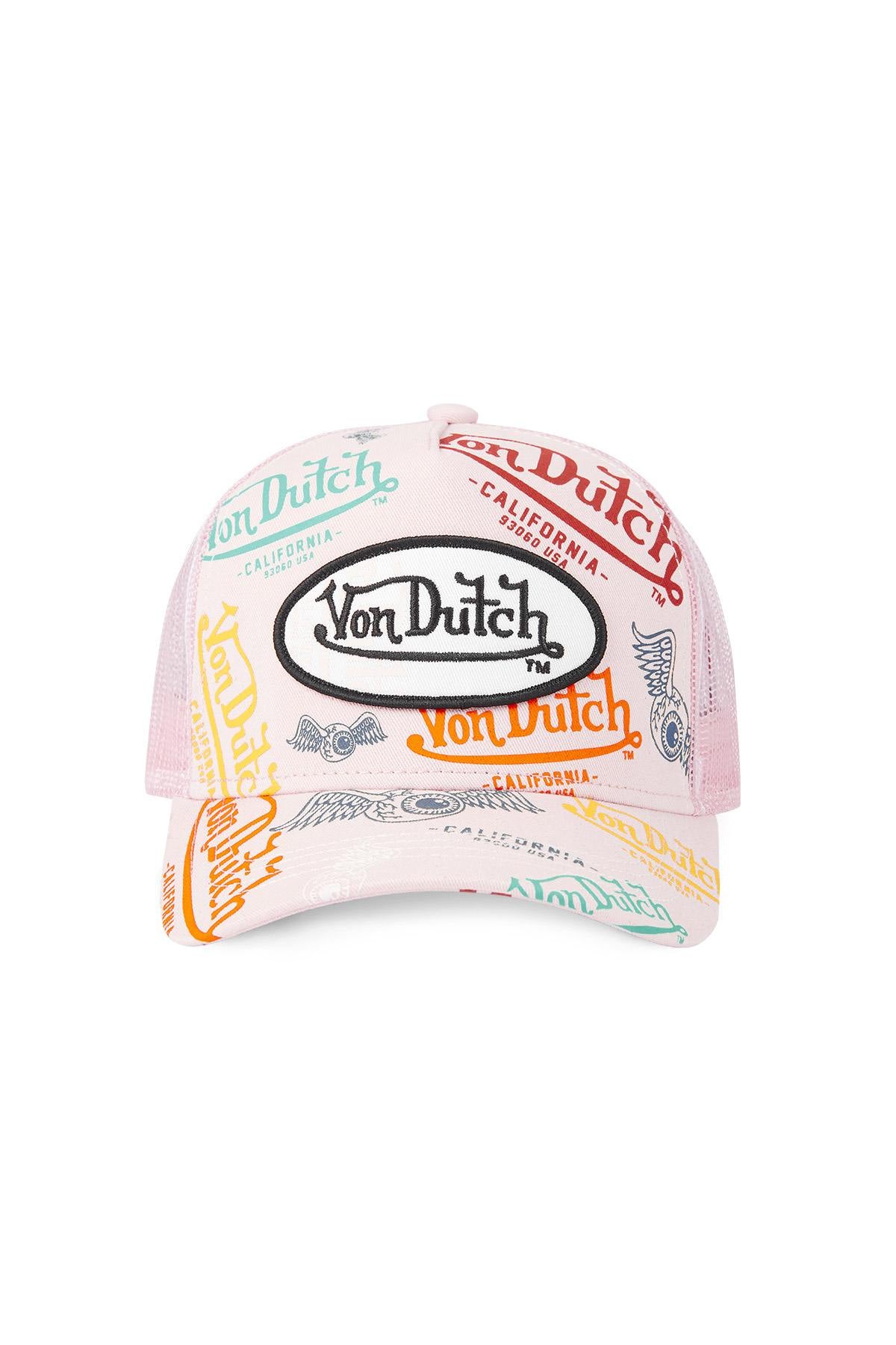 Pale pink multi-logo cap - Image n°2