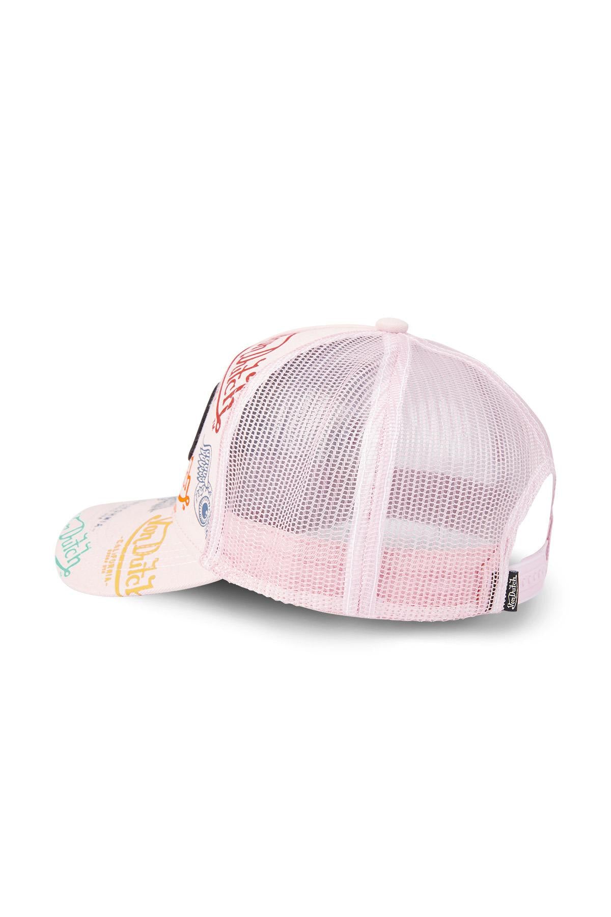 Pale pink multi-logo cap - Image n°3