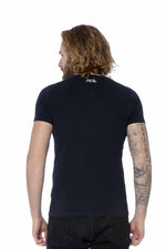 “Kustom Kulture” black V-neck t-shirt - Image n°2