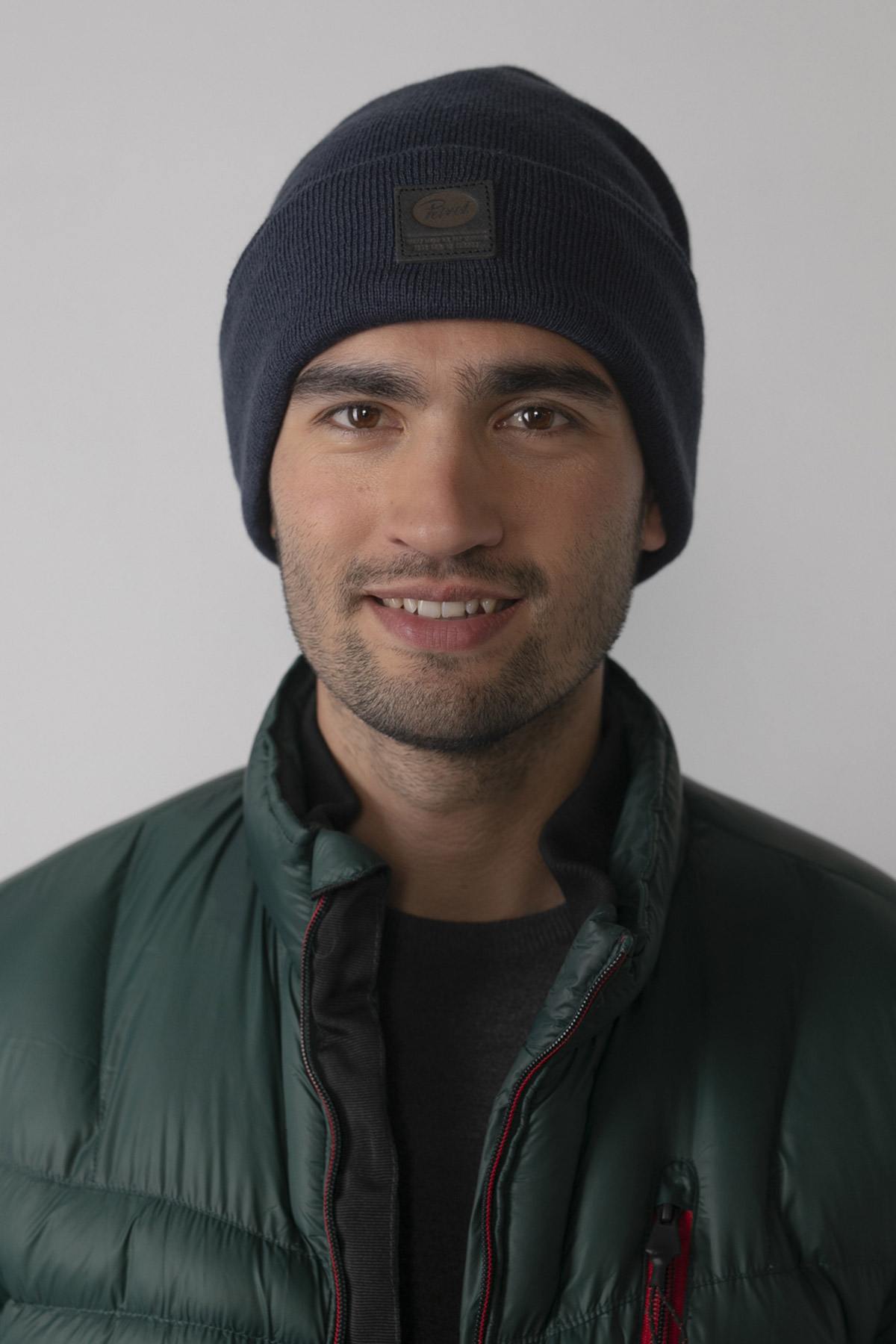 Men's navy blue beanie - Image n°2