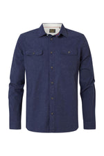 Men's denim blue shirt - Image n°6