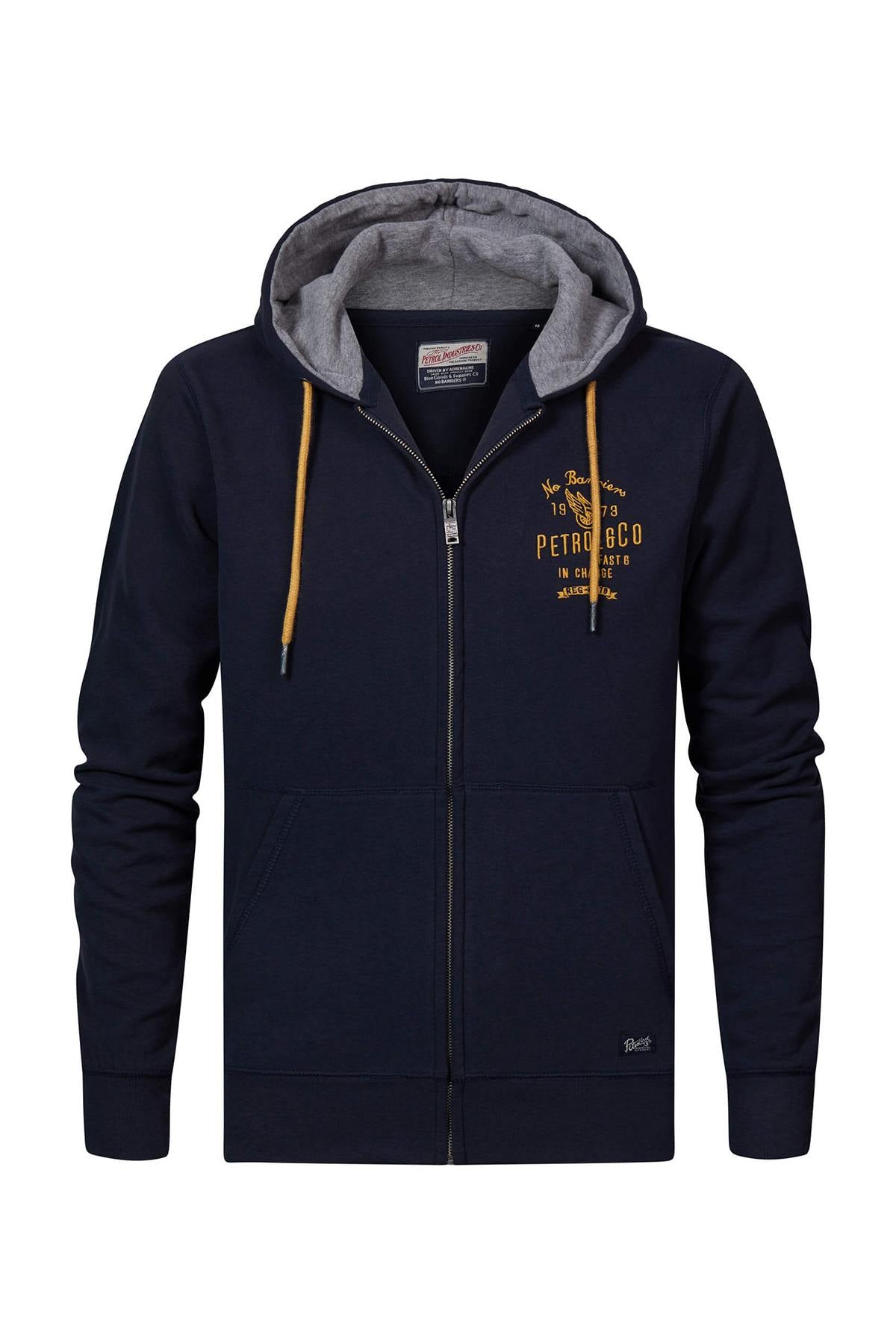 Navy blue zipped jacket - Image n°8