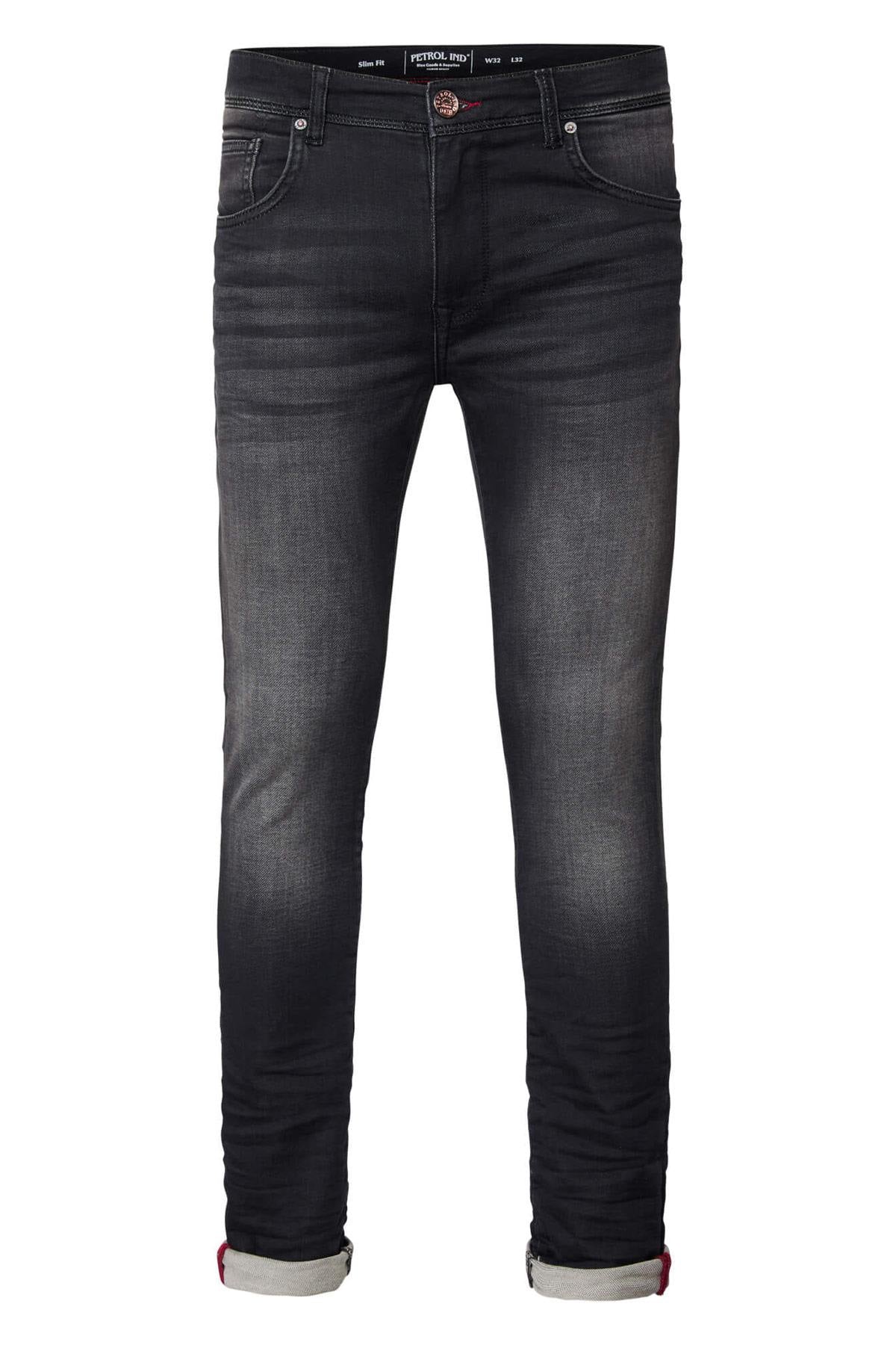 Washed black slimfit comfort jogging jeans - Image n°5