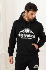 Black winter sweater with fur-lined hood - Image n°3