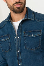 Denim denim overshirt - Image n°5
