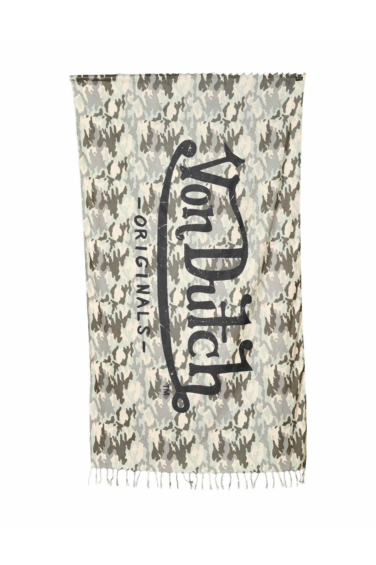 Khaki camouflage scarf - Image n°2