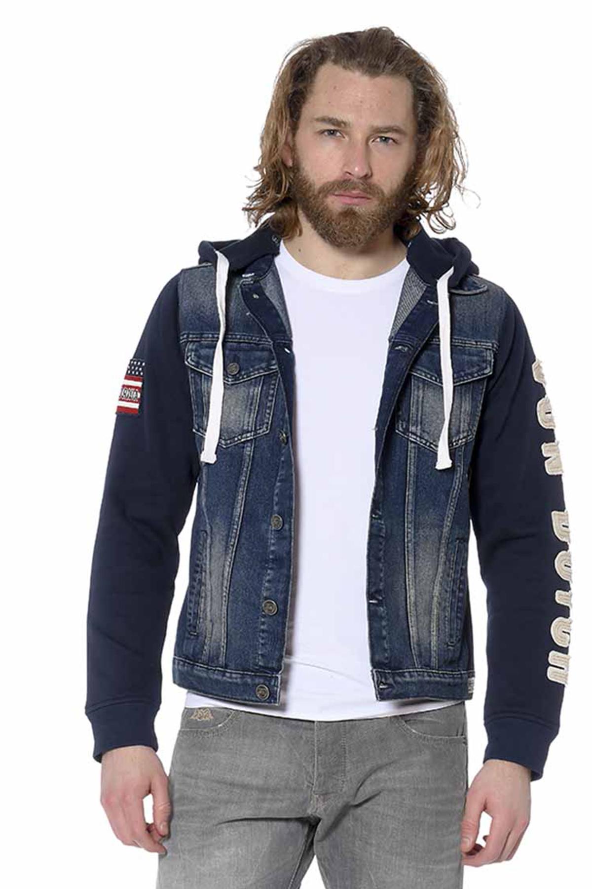 USA denim and cotton jacket - Image n°3