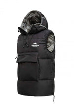 Pull-on sleeveless down jacket with peaked hood - Image n°6