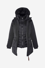 Black 3 in 1 parka - Image n°8