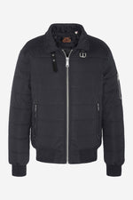 Textile pilot jacket with removable fur-lined collar - Image n°7