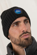 Black beanie with Mountain Pioneers logo - Image n°3