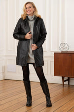 Genuine soft leather parka - Image n°4
