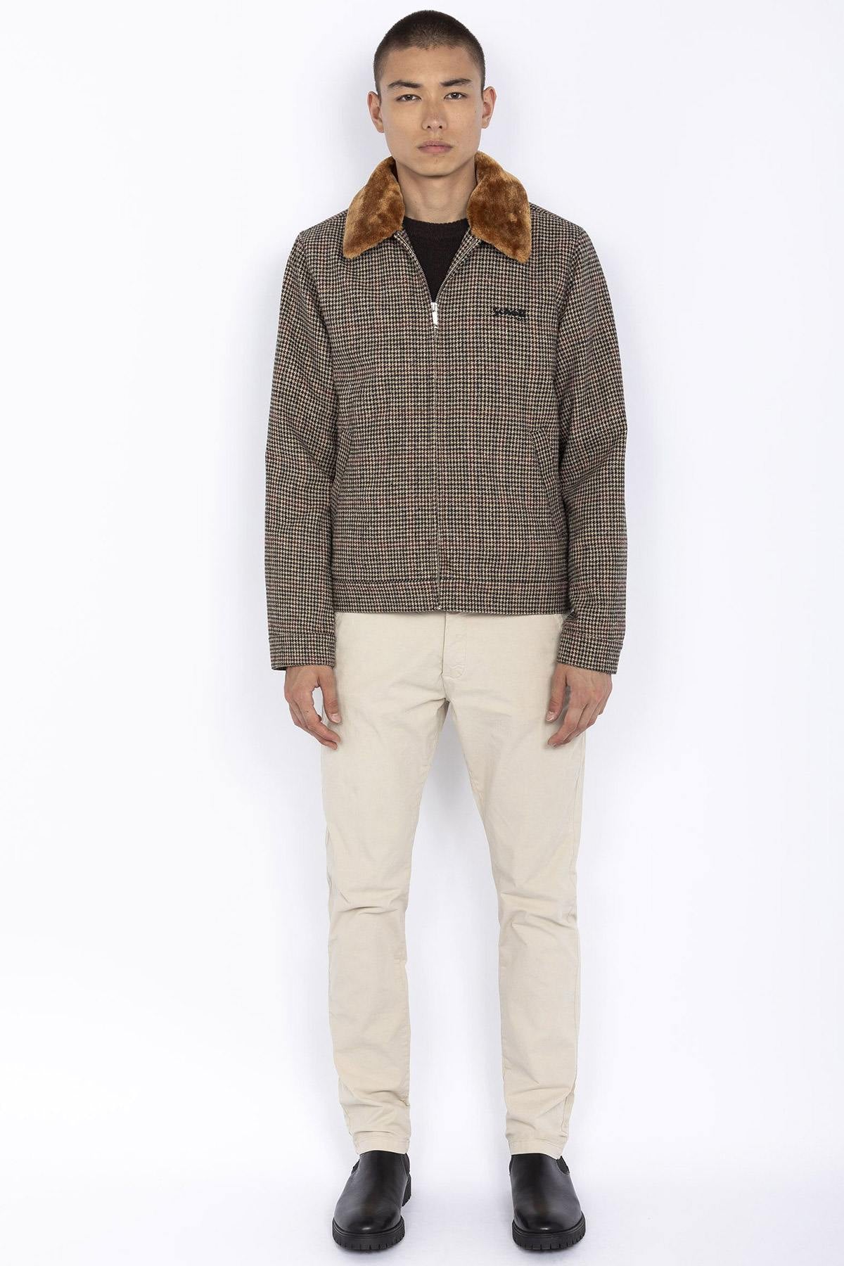 Vintage retro printed polyester jacket - Image n°4