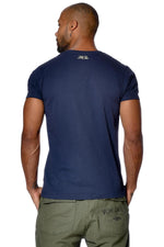 Men's navy blue t-shirt - Image n°2