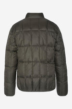 Khaki nylon quilted jacket - Image n°7