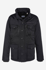 Black multi-pocket military jacket - Image n°2