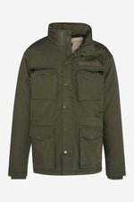 Khaki sherpa lined combat jacket - Image n°6
