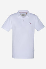 100% white cotton polo shirt - Image n°1