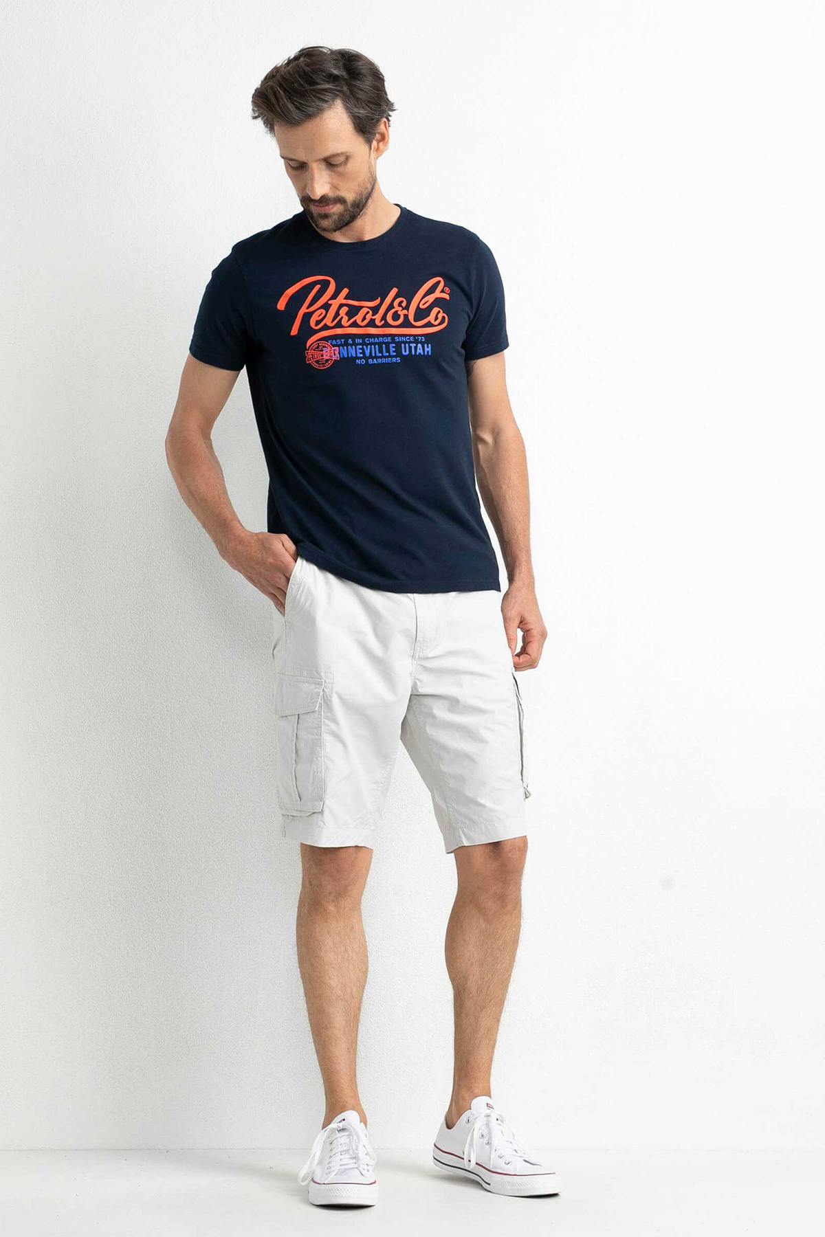 Men's navy blue t-shirt - Image n°4