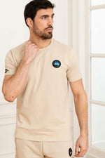 Beige sportswear t-shirt - Image n°4