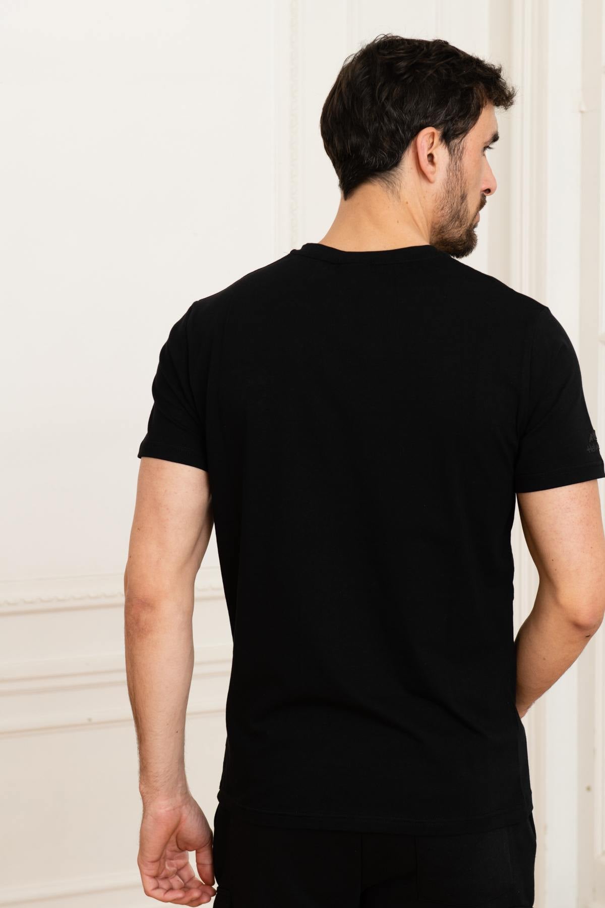Men's black sportswear t-shirt - Image n°4