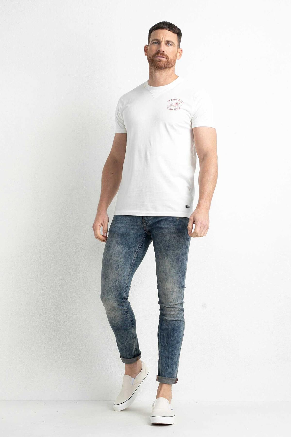 White round neck t-shirt - Image n°3
