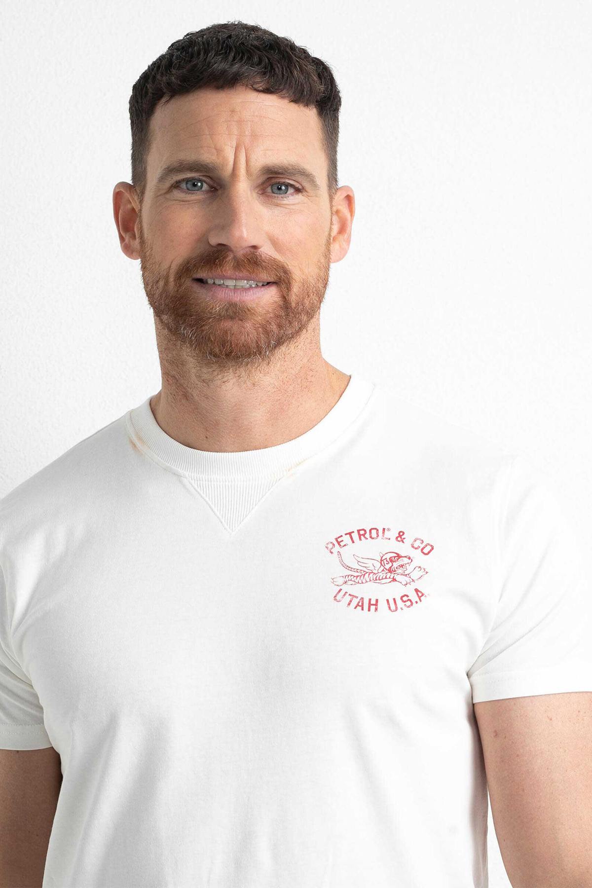 White round neck t-shirt - Image n°4