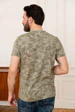 Khaki floral t-shirt - Image n°3