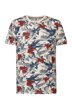Round-neck botanical print T-shirt - Image n°5