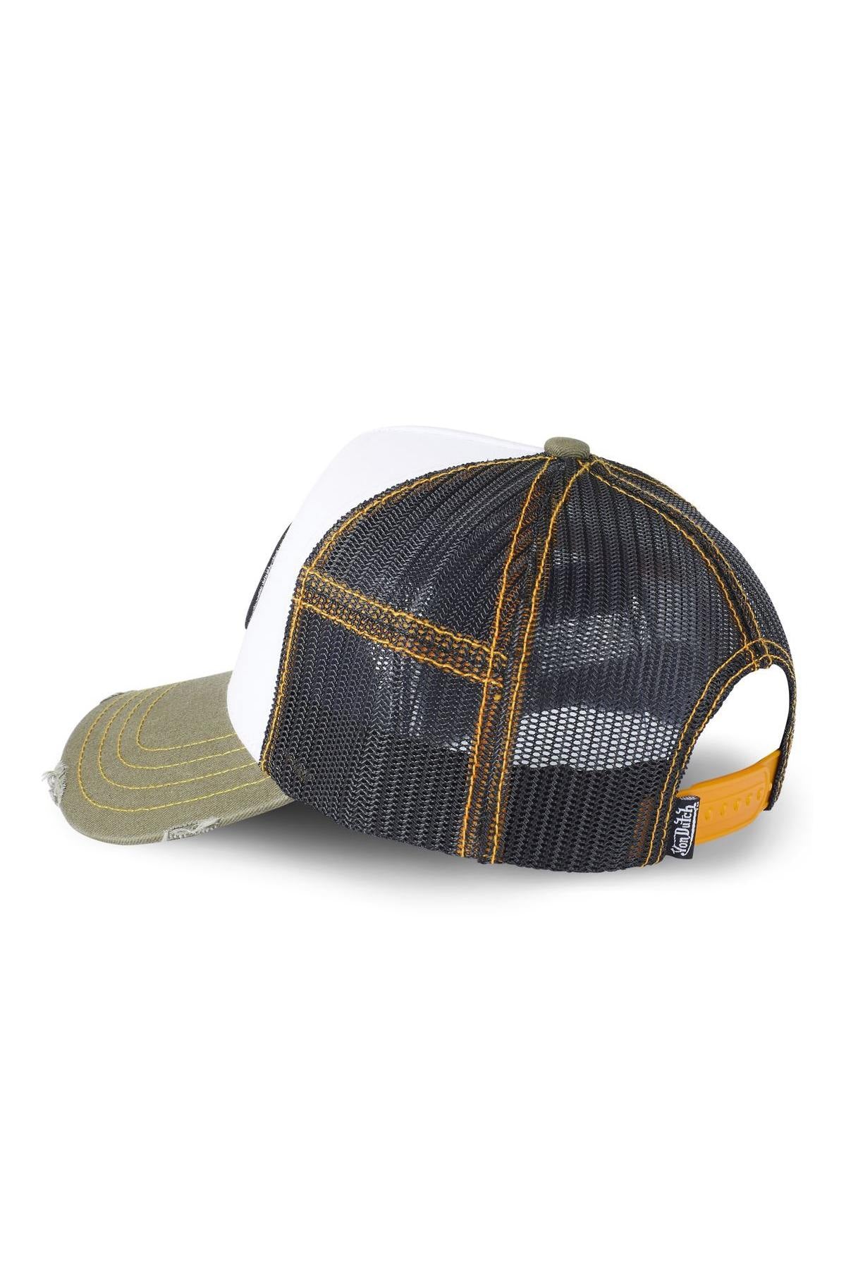 White khaki and black trucker cap - Image n°2