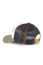 White khaki and black trucker cap - Image n°2