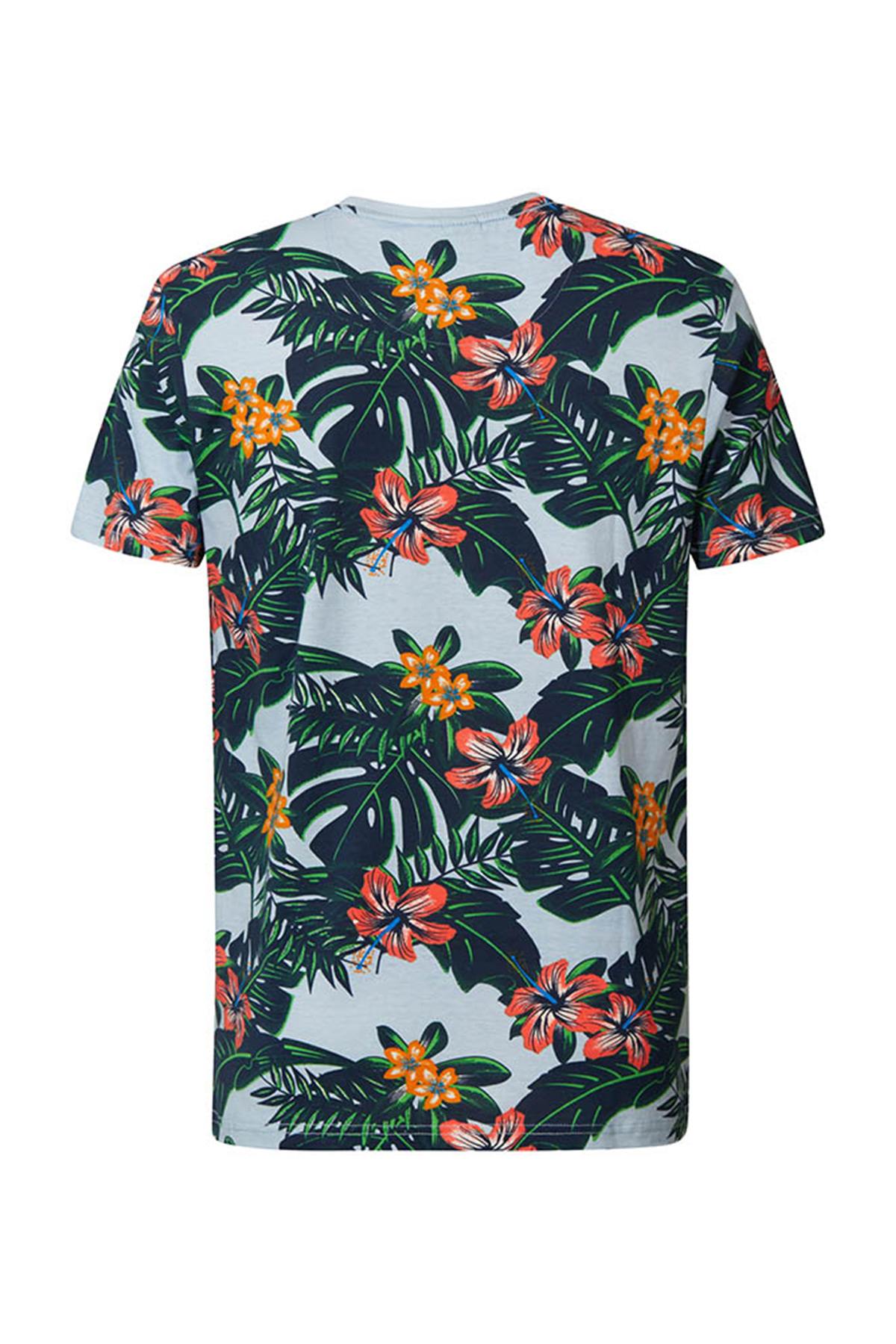 Men's floral print t-shirt - Image n°2
