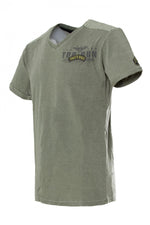 Top gun khaki V-neck T-shirt - Image n°2