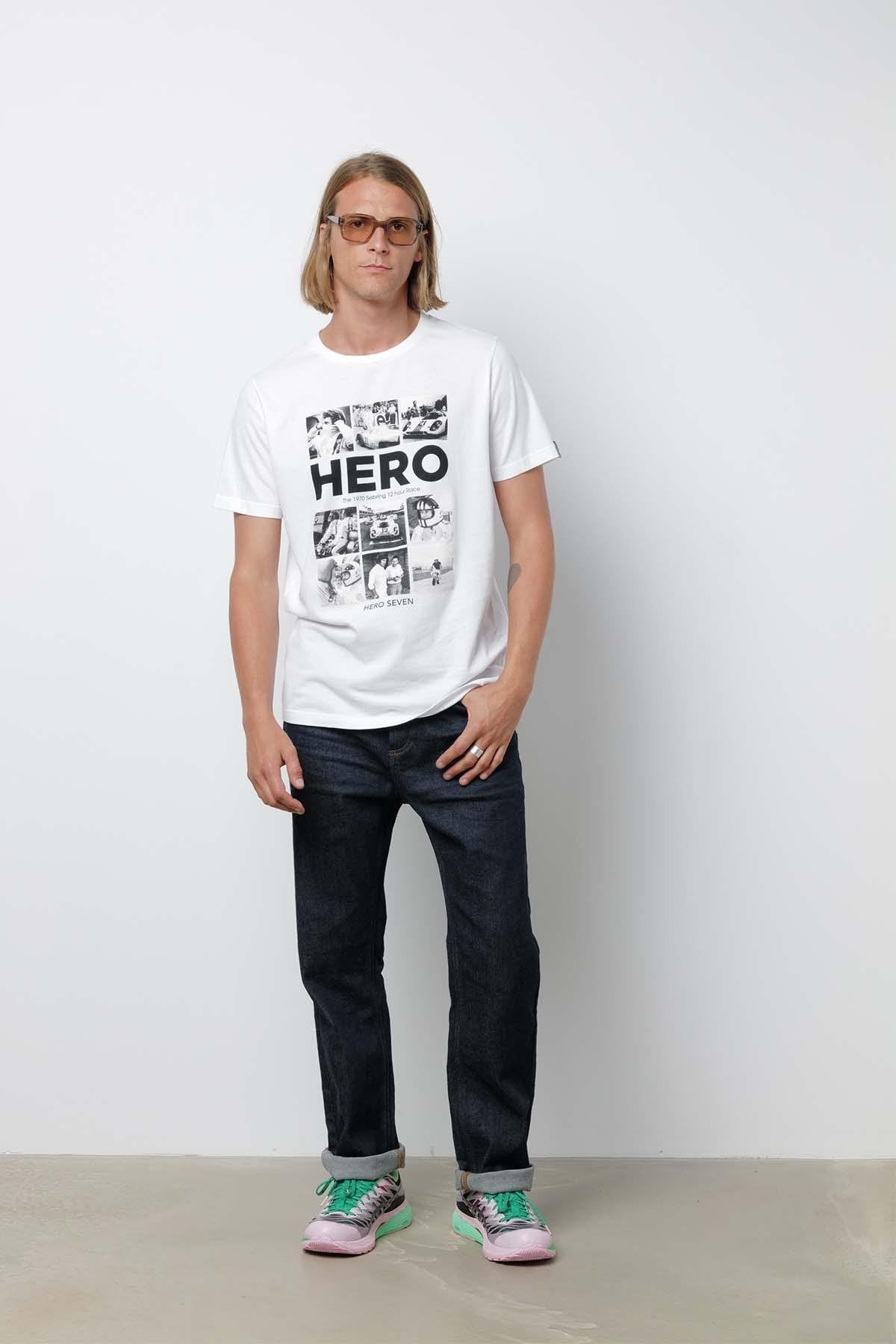 White Hero Steve McQueen T-shirt - Image n°4