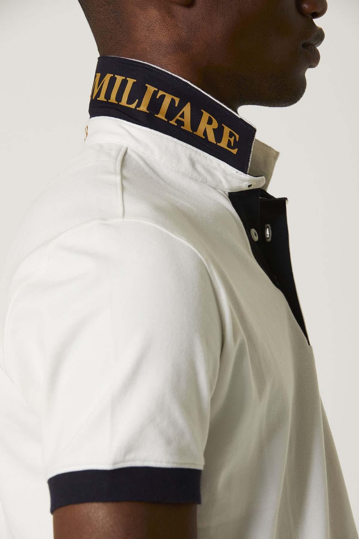 White polo shirt 100 years Aeronautica Militare - Image n°4