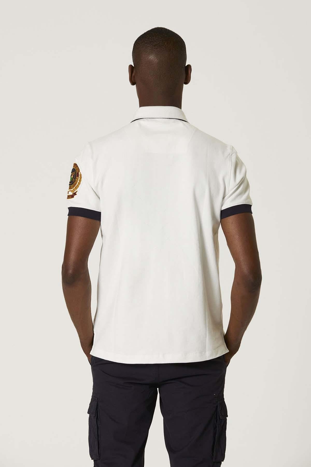 White polo shirt 100 years Aeronautica Militare - Image n°6