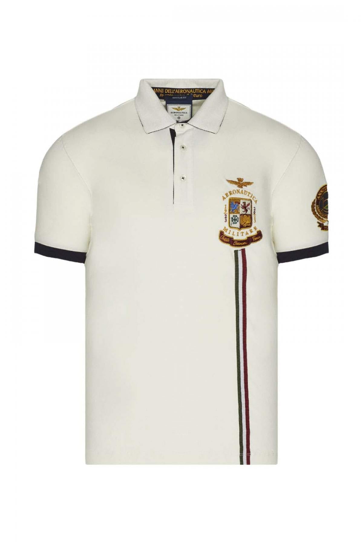 White polo shirt 100 years Aeronautica Militare - Image n°7