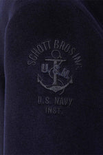 Women's navy blue wool peacoat - Image n°11