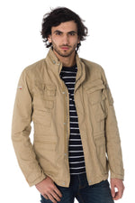 Men's sand-colored military jacket - Image n°3